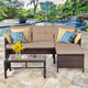 Rattan Wicker Outdoor 3-Piece Patio Sectional product