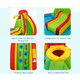Inflatable Kids' Water Slide Park with Climbing Wall product