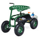 Rolling Seated Garden Cart with Extendable Handle product