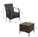 Rattan Outdoor 3-Piece Chair & Table Set product