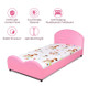 Pink Kids' Upholstered Platform Wooden Bed Frame product