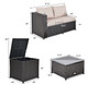 Rattan 4-Piece Outdoor Patio Furniture Set product