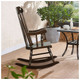 Glossy Finish Wooden Rocking Chairs (Set of 2) product