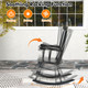 Glossy Finish Wooden Rocking Chairs (Set of 2) product