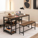 Dining Table Set with 2 Benches product
