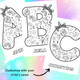 Personalized Kids' Name Coloring Poster product