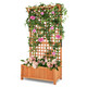 6-Foot Raised Garden Bed Planter Box with Trellis product