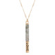 Natural Stone Pendant Bar Necklace product