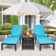 22" x 22" Outdoor Patio Table with Umbrella Hole product