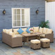 6-Piece Outdoor Patio Wicker Furniture Set product