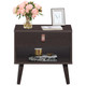 Mid-Century Style Nightstand with Drawer Storage Shelf product