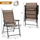 Outdoor Patio Folding Sling Back Camping Deck Chairs (Set of 2) product