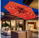 9-Foot Solar LED Crank Patio Umbrella product
