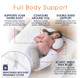 Down Alternative J Shaped Body Pillow product
