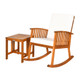 Acacia Wood Patio Rocking Chair & Coffee Table product