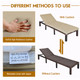 Patio Wicker Chaise Loungers with Adjustable Backrests (Set of 2) product