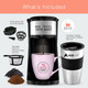 AdirChef Mini Single Serve Coffee Maker & 15 oz. Travel Mug & Reusable Filter product