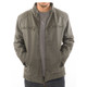 Men’s Bomber Fleece-Lined Faux Leather Jacket product