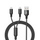 6-Foot 2-in-1 Braided Nylon Lightning Charging Cable (1- or 2-Pack) product