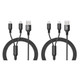 6-Foot 2-in-1 Braided Nylon Lightning Charging Cable (1- or 2-Pack) product