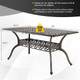All-Weather Outdoor Dining Table with Aluminum Umbrella Hole product