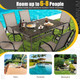 All-Weather Outdoor Dining Table with Aluminum Umbrella Hole product