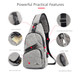 Lior™ Shoulder Crossbody Backpack with USB Cable product