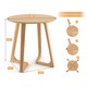 24-Inch Round Solid Rubberwood End Table product