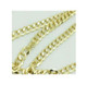 14K Solid Yellow Gold 2.4mm Cuban Chain Necklace product