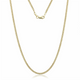 14K Solid Yellow Gold 2.4mm Cuban Chain Necklace product