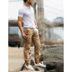 Men's 100% Cotton Solid Twill Chino Joggers product