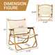 Imitation Wood Aluminum Frame Folding Camping Chair product