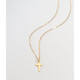 18K Gold-Plated Tiny Cross Necklace product