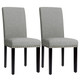 Fabric Upholstered Nailhead Trim Dining Chairs (Set of 2) product