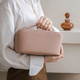 Large Capacity Travel Cosmetic Case with Handle and Divider product