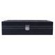 6-Compartment Leather Watch Collection Storage Box, Black product