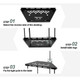 Aluminum Outdoor Collapsible Table with Hook Stand & Carrying Bag product
