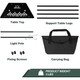Aluminum Outdoor Collapsible Table with Hook Stand & Carrying Bag product