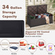 34-Gallon Wicker Storage Deck Box with Cushion product