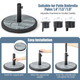 Goplus 19'' Umbrella Base Stand  product