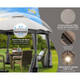 10 x 12-Foot Double-Vent Canopy with Privacy Netting & 4 Sandbags product