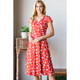 Women's Print V-Neck Skater Dress product