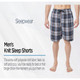 Men's Soft Plaid Sleep Lounge Pajama Shorts (3- or 4-Pack) product