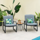 3-Piece Patio Bistro Conversation Set with Waterproof DPC Table product