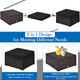 5-Piece Patio Sectional Rattan Furniture Set with Ottoman Table product