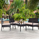 8-Piece Patio Rattan Conversation Set with Loveseats, Chairs, and Tables product