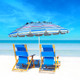 8-Foot Portable Beach Umbrella with Sand Anchor and Tilt Mechanism product