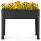 24-Inch Metal Raised Garden Bed with Legs and Drainage Hole product