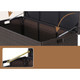 50-Gallon Outdoor Wicker Storage Box with Zippered Liner & Wheels product