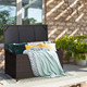 50-Gallon Outdoor Wicker Storage Box with Zippered Liner & Wheels product
